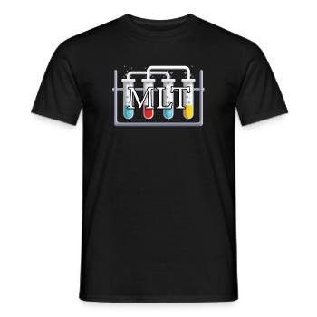 Medical laboratory technician MLT - Men's T-Shirt - black - Front - AI Model Male 178 light (178cm)