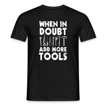 Lustiges Werkzeug Design - Männer T-Shirt - Schwarz - Vorne - AI Model Male 178 light (178cm)