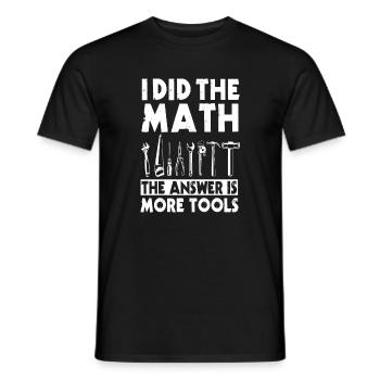 Dicton de l’amateur d’outils - T-shirt homme - noir - Devant - AI Model Male 178 light (178cm)