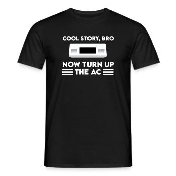 Drôle de climatiseurT-shirt - T-shirt homme - noir - Devant - AI Model Male 178 light (178cm)