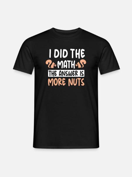 Squirrels and nuts - Men's T-Shirt - black