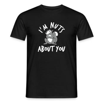 I'm Crazy About You - Squirrel - Men's T-Shirt - black - Front - AI Model Male 178 light (178cm)