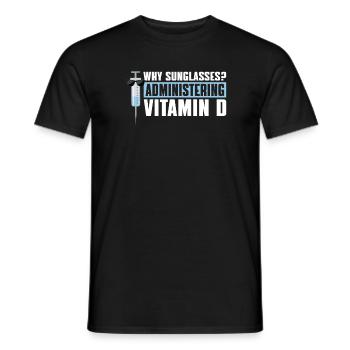 Nurse in intensive care - Men's T-Shirt - black - Front - AI Model Male 178 light (178cm)