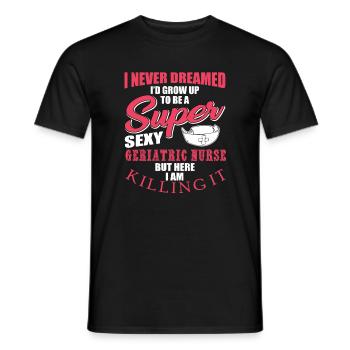 Retro Ferry Vêtements Porte-conteneurs - T-shirt homme - noir - Devant - AI Model Male 178 light (178cm)