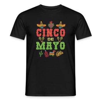 Cinco De Mayo - Men's T-Shirt - black - Front - AI Model Male 178 light (178cm)