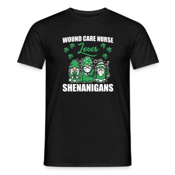 Infirmière en soins des plaies Saint-Patrick - T-shirt homme - noir - Devant - AI Model Male 178 light (178cm)