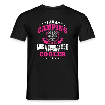 Lustige Camping Mama Für Frauen - Männer T-Shirt - Schwarz - Vorne - AI Model Male 178 light (178cm)