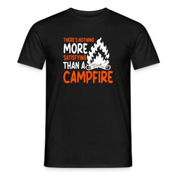 Camping Spruch Familienferienlager - Männer T-Shirt - Schwarz - Vorne - AI Model Male 178 light (178cm)