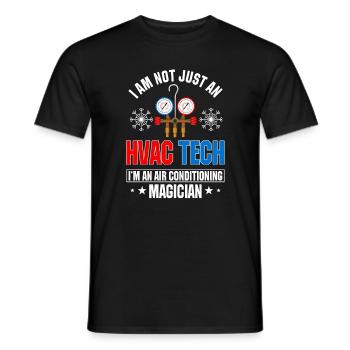 Funny Hlk-tech wear - Men's T-Shirt - black - Front - AI Model Male 178 light (178cm)