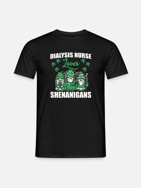 Drôle d’infirmière en dialyse Saint-Patrick - T-shirt homme - noir