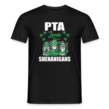 PTA adore la Saint-Patrick irlandaise de Shenanigance - T-shirt homme - noir - Devant - AI Model Male 178 light (178cm)