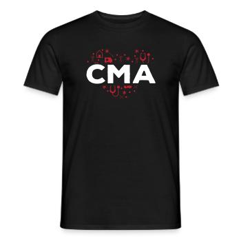 Conception d’assistant médical CMA - T-shirt homme - noir - Devant - AI Model Male 178 light (178cm)