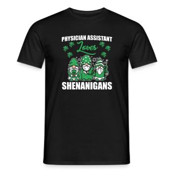 Arzthelferin Liebt Den St. Patricks Day - Männer T-Shirt - Schwarz - Vorne - AI Model Male 178 light (178cm)