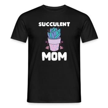 Sukkulenten Mama Design Gartenliebhaber - Männer T-Shirt - Schwarz - Vorne - AI Model Male 178 light (178cm)