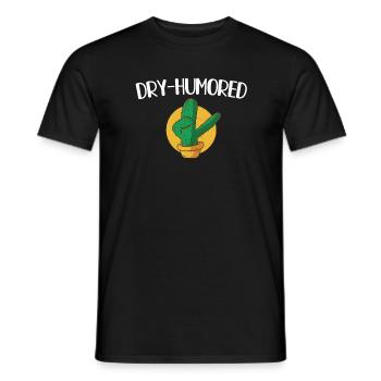 Cactus Humor Cadeau - T-shirt homme - noir - Devant - AI Model Male 178 light (178cm)