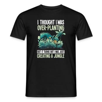 Funny Plants Garden Plant Jungle - Men's T-Shirt - black - Front - AI Model Male 178 light (178cm)