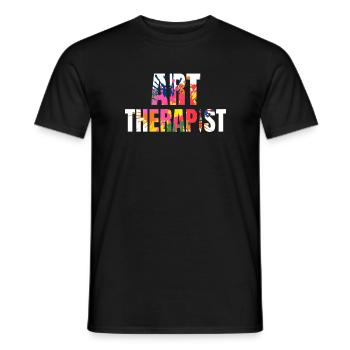 Art Therapist - Men's T-Shirt - black - Front - AI Model Male 178 light (178cm)