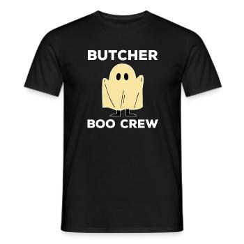 Creepy Butcher Boo Crew Halloween Costume - Men's T-Shirt - black - Front - AI Model Male 178 light (178cm)