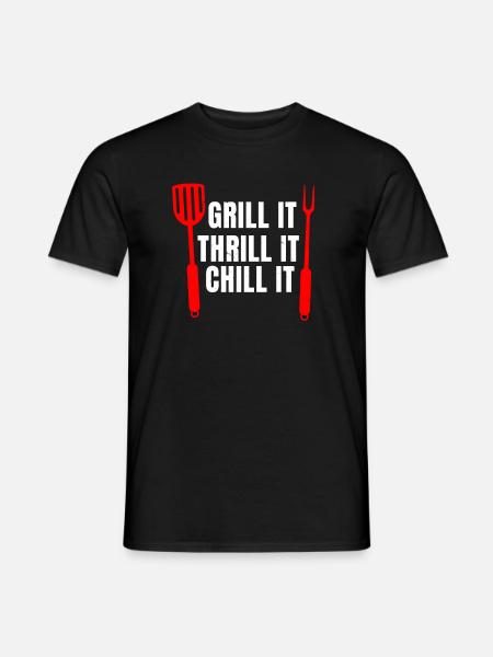 Funny BBQ Gift Idea - Men's T-Shirt - black