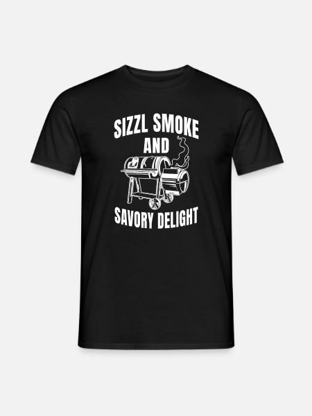 Meat Smoke Apparel Smoke BBQ - Men's T-Shirt - black
