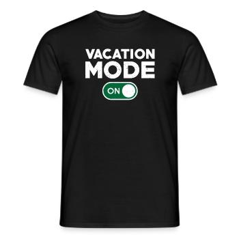 Fun vacation mode turned on - Men's T-Shirt - black - Front - AI Model Male 178 light (178cm)