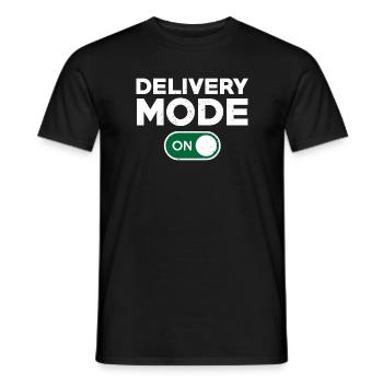 Funny Delivery Driver Design - Men's T-Shirt - black - Front - AI Model Male 178 light (178cm)