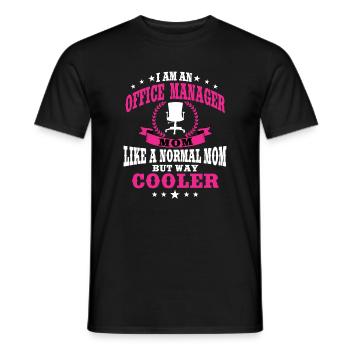 Drôle de chef de bureau maman fête des mères - T-shirt homme - noir - Devant - AI Model Male 178 light (178cm)