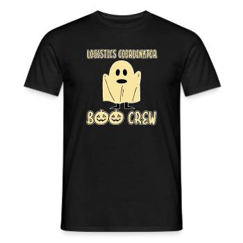 Logistics coordinator Boo Crew Creepy Halloween - Men's T-Shirt - black - Front - AI Model Male 178 light (178cm)