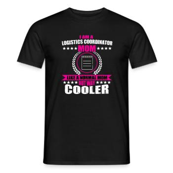 Funny Logistics Coordinator Mom Mother's Day - Men's T-Shirt - black - Front - AI Model Male 178 light (178cm)