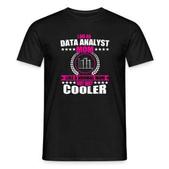 Data Analyst Mama Outfit Damen - Männer T-Shirt - Schwarz - Vorne - AI Model Male 178 light (178cm)