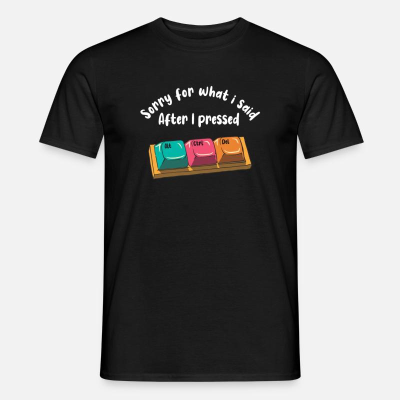 Lustiges Computer Nerd Geschenk - Männer T-Shirt - Schwarz