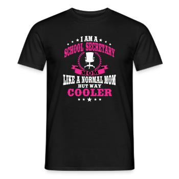 Schulsekretärin Mama Outfit Muttertag - Männer T-Shirt - Schwarz - Vorne - AI Model Male 178 light (178cm)