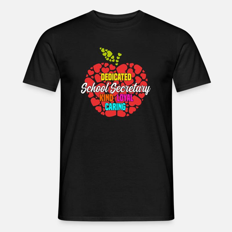 Schulsekretär Motivation Geschenk - Männer T-Shirt - Schwarz