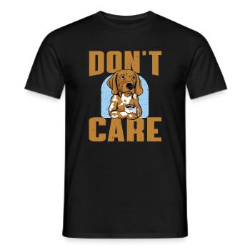 Lustiger Kaffee Trinken Hundeliebhaber Hunde - Männer T-Shirt - Schwarz - Vorne - AI Model Male 178 light (178cm)