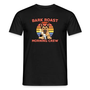 Lustiger Dunkler Kaffee Hund Schwarzer Kaffee - Männer T-Shirt - Schwarz - Vorne - AI Model Male 178 light (178cm)