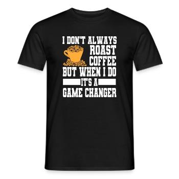 Slogan amusant de torréfaction de café pour les torréfacteurs à domicile - T-shirt homme - noir - Devant - AI Model Male 178 light (178cm)