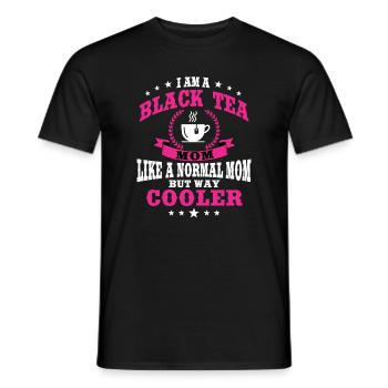 Schwarztee Mama Outfit Zum Muttertag - Männer T-Shirt - Schwarz - Vorne - AI Model Male 178 light (178cm)