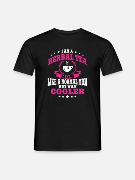 Lustige Kräutertee Mama Design Frauen - Männer T-Shirt - Schwarz