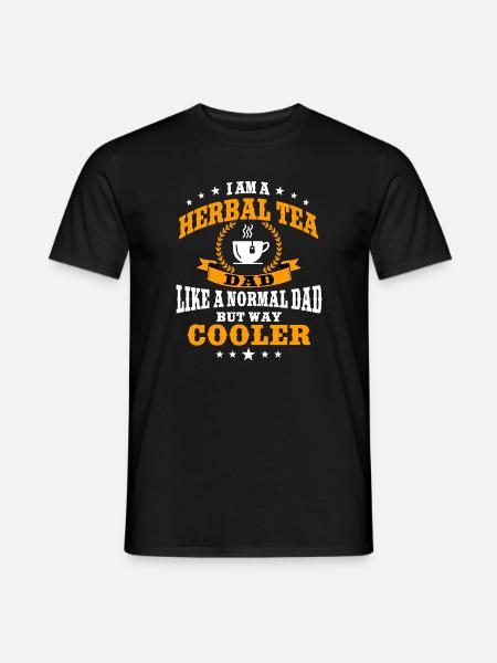 Lustiger Kräutertee Papa Design Männer - Männer T-Shirt - Schwarz