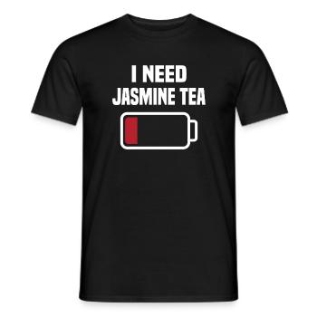 Toller Spruch FürJasmin-Tee Liebhaber - Männer T-Shirt - Schwarz - Vorne - AI Model Male 178 light (178cm)