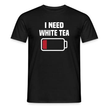 Ich Brauche Weissen Tee - Männer T-Shirt - Schwarz - Vorne - AI Model Male 178 light (178cm)