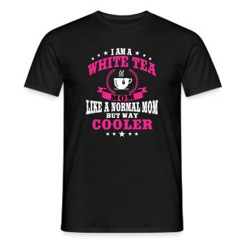 Lustiger Weißer Tee Mama Outfit Muttertag - Männer T-Shirt - Schwarz - Vorne - AI Model Male 178 light (178cm)