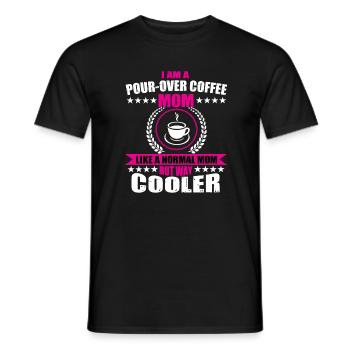 Handgefilterter Kaffee Mama Geschenk - Männer T-Shirt - Schwarz - Vorne - AI Model Male 178 light (178cm)