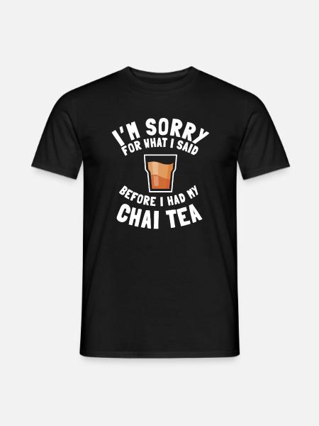 Chai Tee Geschenk - Männer T-Shirt - Schwarz