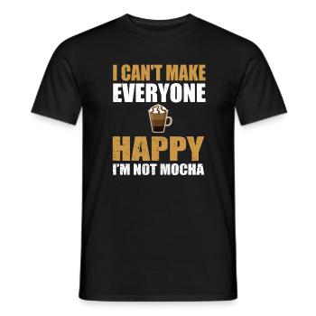 Lustiger Mokka Kaffee Liebhaber Spruch - Männer T-Shirt - Schwarz - Vorne - AI Model Male 178 light (178cm)