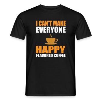 Café aromatisé Vêtements Caféine Lovers - T-shirt homme - noir - Devant - AI Model Male 178 light (178cm)