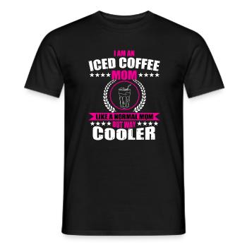 Eiskaffee Mama - Männer T-Shirt - Schwarz - Vorne - AI Model Male 178 light (178cm)