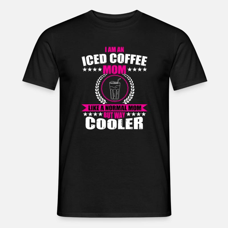Eiskaffee Mama - Männer T-Shirt - Schwarz