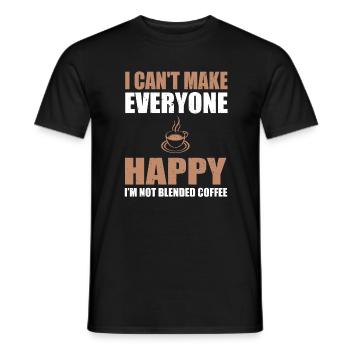 Great Blended Coffee Lover Costume - Men's T-Shirt - black - Front - AI Model Male 178 light (178cm)