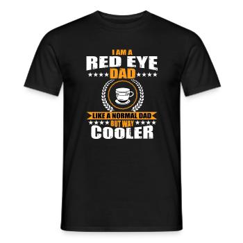 Red Eye Coffee Daddy - Men's T-Shirt - black - Front - AI Model Male 178 light (178cm)